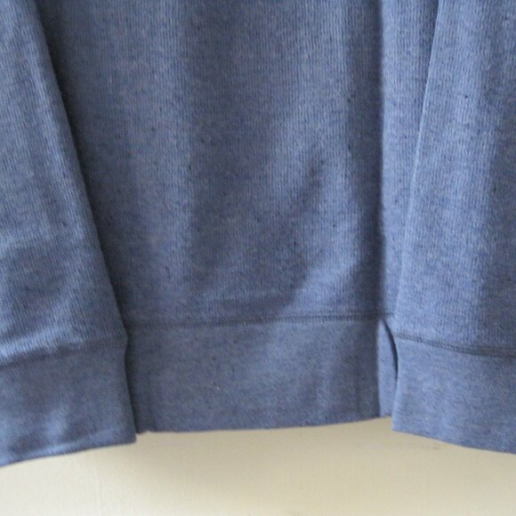 Banana Republic Men’s Waffle Crew neck pull over Sweater blue  Large (0606) - Picture 8 of 15